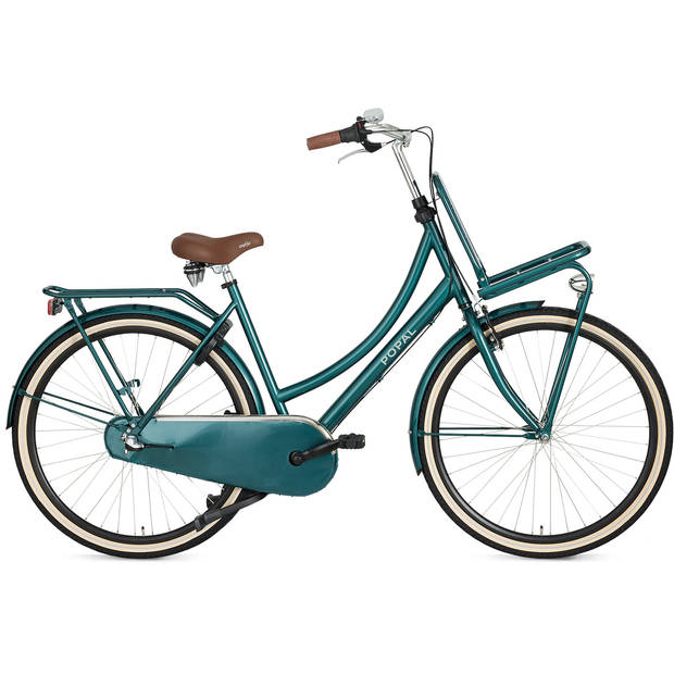 Popal Transportfiets dames Daily Dutch Basic+ 28 Inch 49 cm Dames 3V Terugtraprem Bosgroen