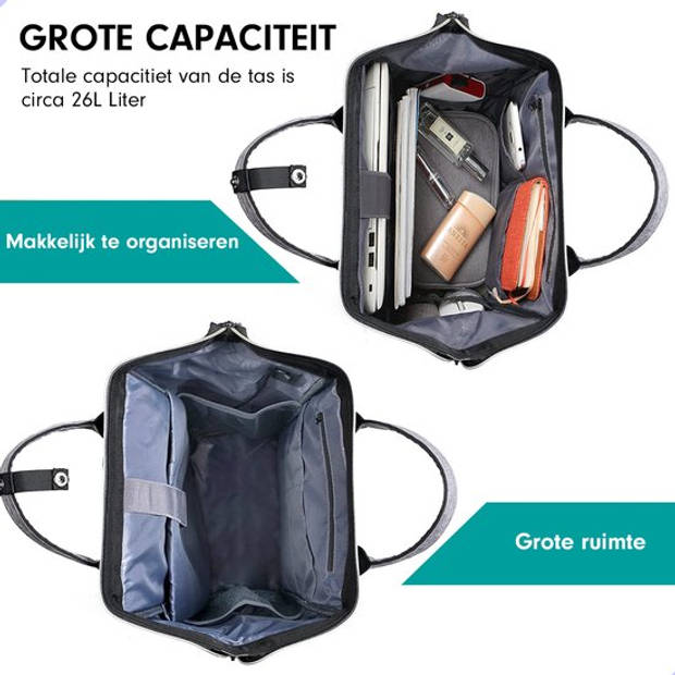 AG Luxe Rugzak Geschikt voor 15.6 inch laptop laptoptassen Anti Diefstal voor dames, heren, jongens en meisjes