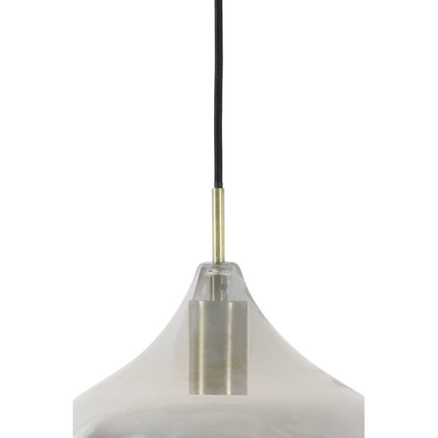 Light&living Hanglamp Ø27x29,5 cm RAKEL antiek brons+smoke