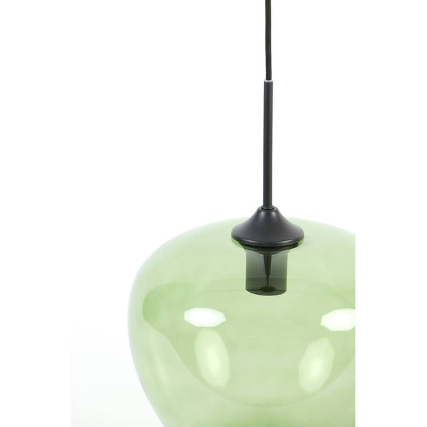 Light&living Hanglamp Ø30x25 cm MAYSON glas groen-mat zwart