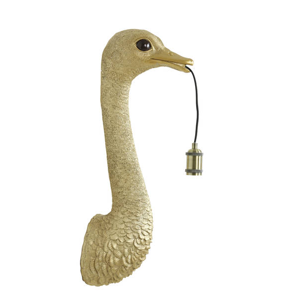 Light&living Wandlamp 25x19x72 cm OSTRICH goud