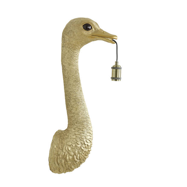 Light&living Wandlamp 25x19x72 cm OSTRICH goud