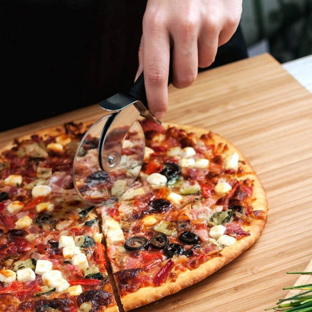 Pizzasnijder Quid HÁBITAT Zwart Metaal 23 x 9 x 3 cm