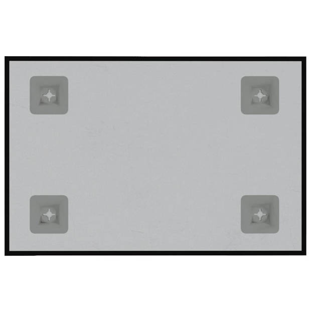 vidaXL Magneetbord voor aan de wand 40x30 cm gehard glas zwart