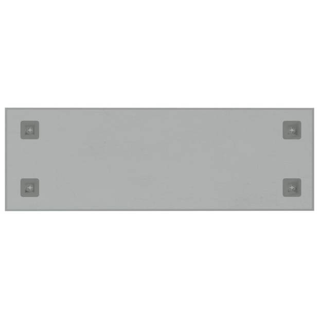 vidaXL Magneetbord voor aan de wand 80x30 cm gehard glas wit