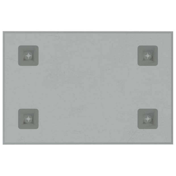 vidaXL Magneetbord voor aan de wand 30x20 cm gehard glas wit