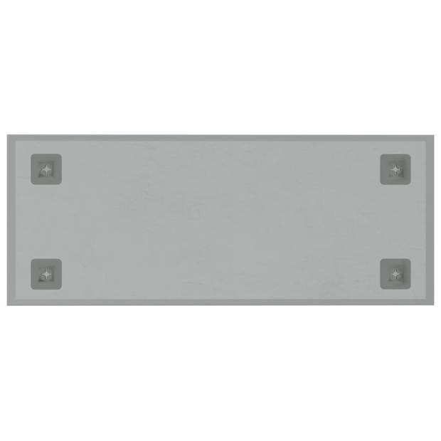 vidaXL Magneetbord voor aan de wand 50x20 cm gehard glas wit