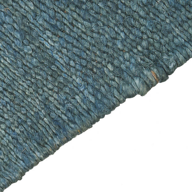 Beliani LUNIA - Laagpolig-Blauw-Jute