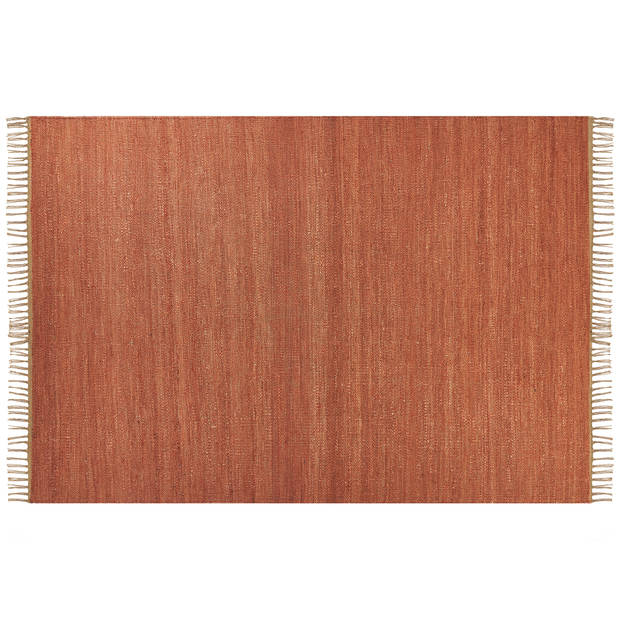 Beliani LUNIA - Laagpolig-Rood-Jute