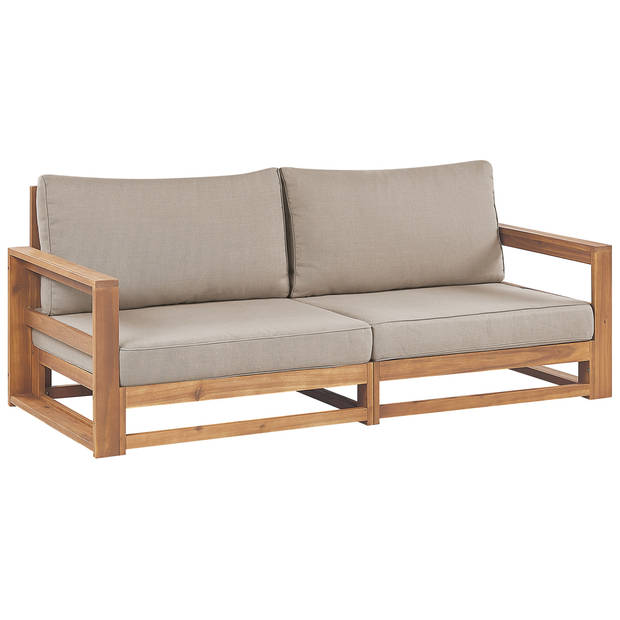 Beliani TIMOR - Tuinsofa-Lichte houtkleur-FSC® gecertificeerd acaciahout