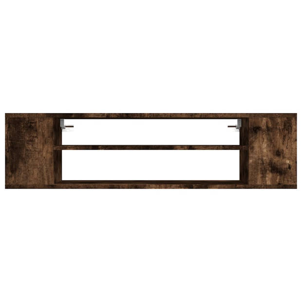 vidaXL Tv-hangmeubel 100x30x26,5 cm bewerkt hout gerookt eikenkleurig