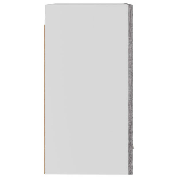 vidaXL Wandkast 39,5x31x60 cm bewerkt hout grijs sonoma eikenkleurig