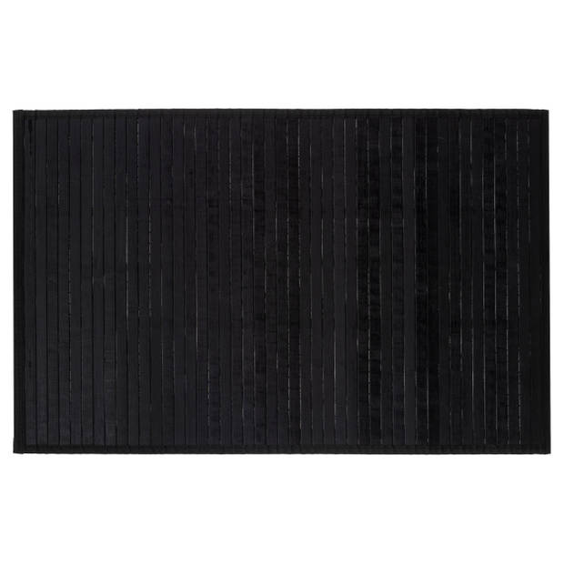 Bamboe badmat - Zwart - 80 x 50 cm