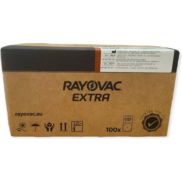 Rayovac Extra grootverpakking P312 110 pakjes - 660 batterijen