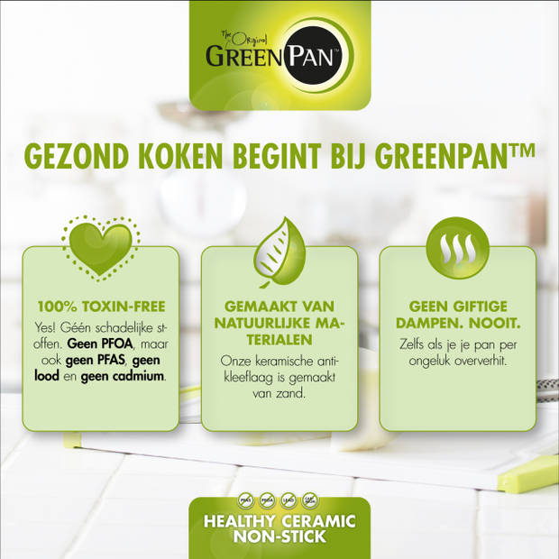 GreenPan Braadpan Featherweights - Grijs - Ovaal - ø 25 cm / 6.6 Liter