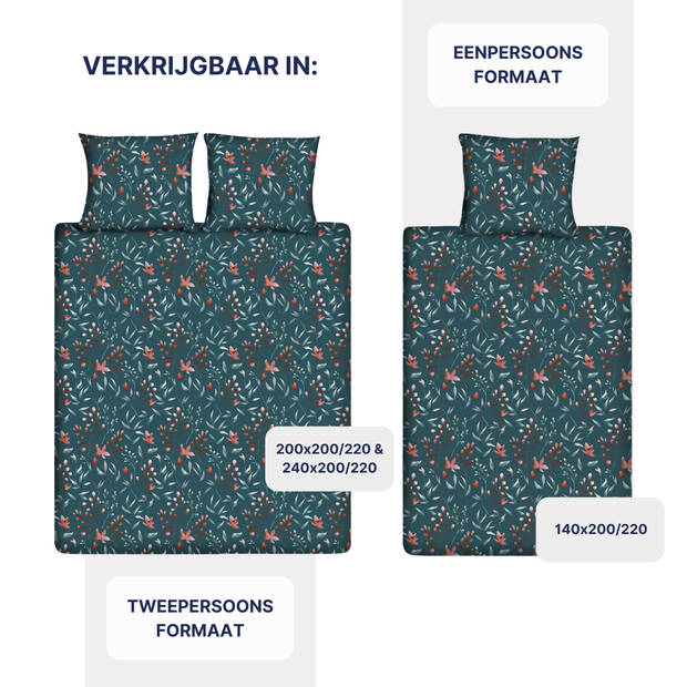 Ten Cate Katoenen Dekbedovertrek - 240x200/220 cm - Evie