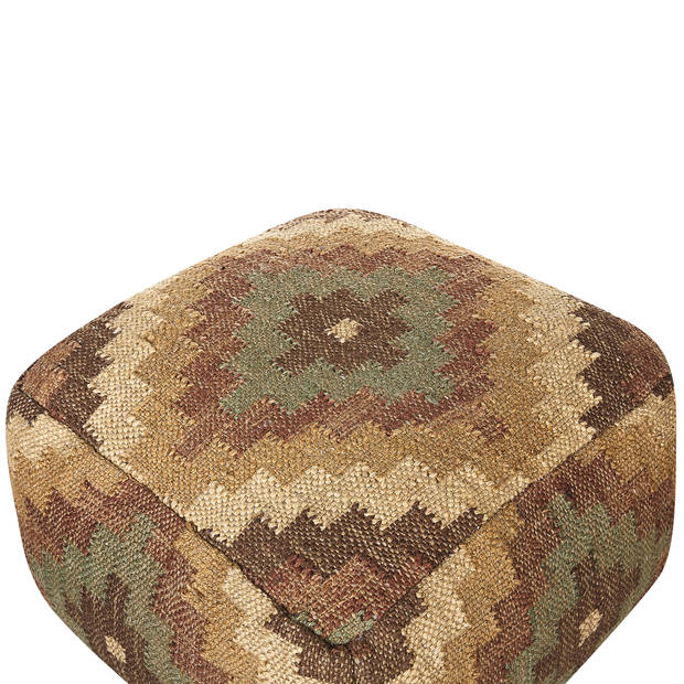 Beliani MAGURI - Poef-Bruin-Jute