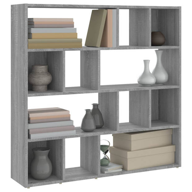 vidaXL Boekenkast/kamerscherm 105x24x102 cm grijs sonoma eikenkleurig