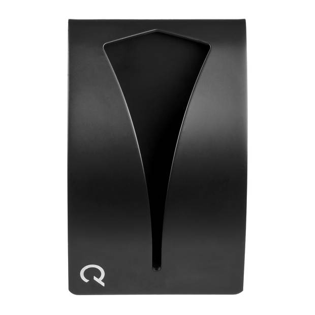QUVIO Handdoekenhouder zelfklevend RVS - Zwart