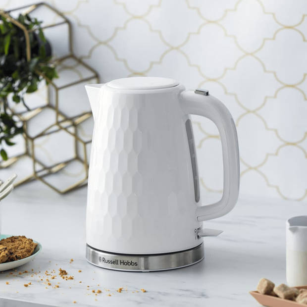 Russell Hobbs Waterkoker Honeycomb elektrisch wit