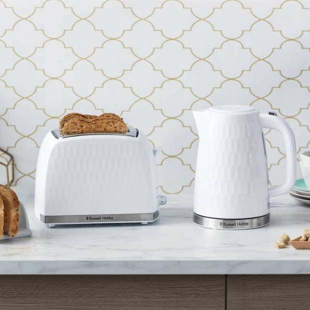 Russell Hobbs Waterkoker Honeycomb elektrisch wit