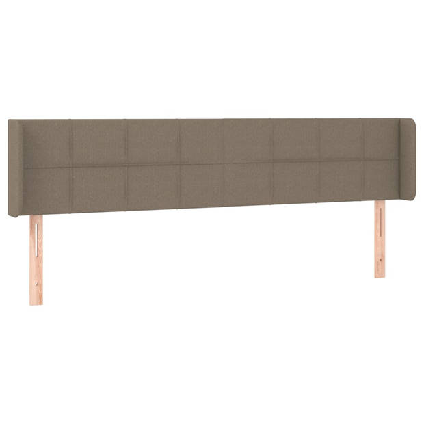 vidaXL Hoofdbord LED 183x16x78/88 cm stof taupe