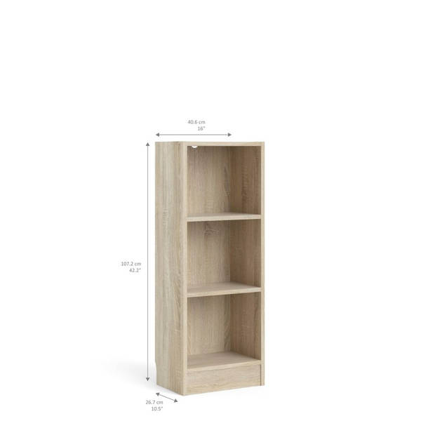 Base kast A 2 planken eiken decor.