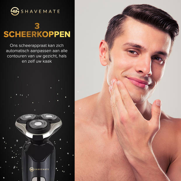 ShaveMate - 3-in-1 Scheerapparaat - Baard Trimmer - Tondeuse Voor Mannen - Hair Clipper Set - Draadloos - Waterproof