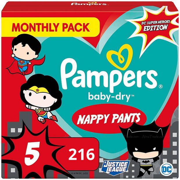 Pampers Baby-Dry Pants maat 5 - 216 luierbroekjes - Super Heroes