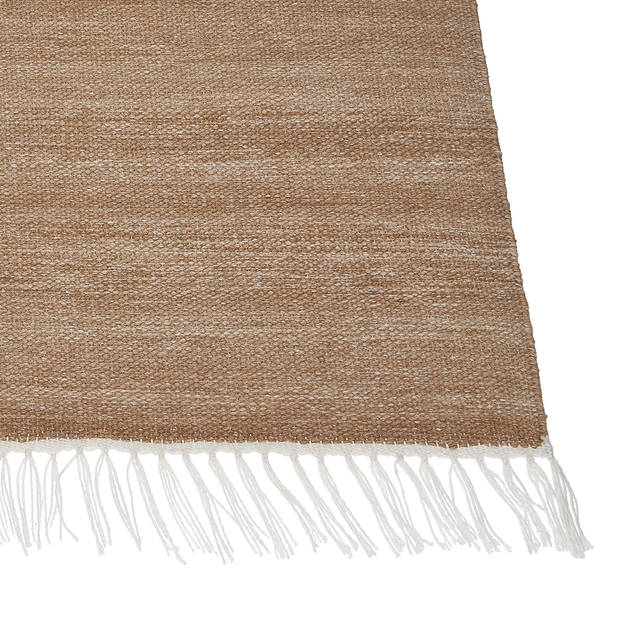 Beliani MALHIA - Gevlochten-Beige-Synthetisch materiaal