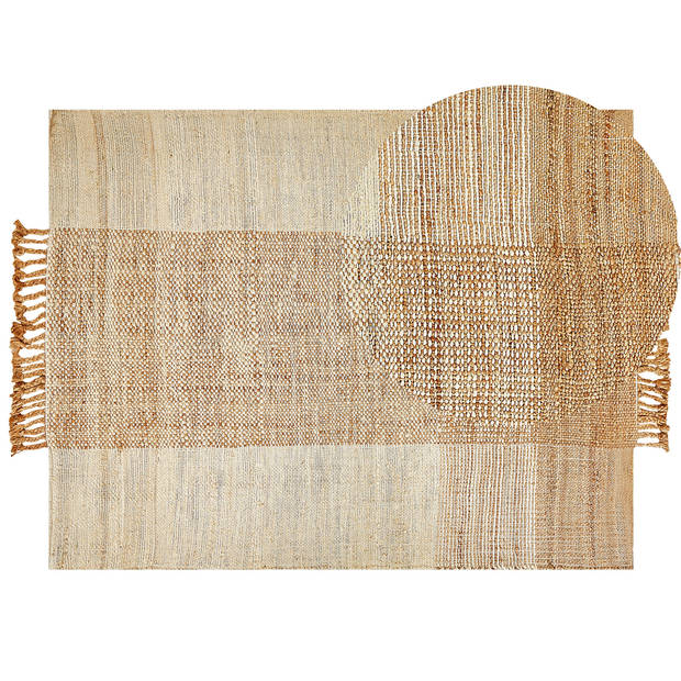 Beliani HAMZALAR - Gevlochten-Beige-Jute