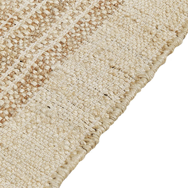 Beliani ORTAOBA - Gevlochten-Beige-Jute