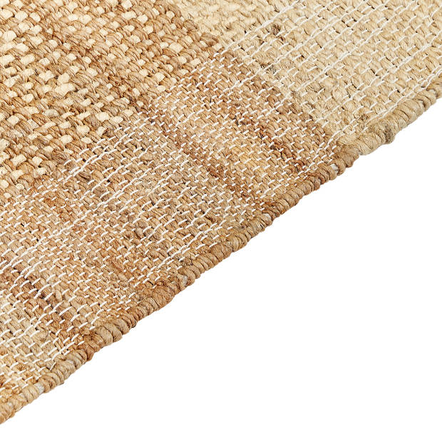 Beliani KARKIN - Gevlochten-Beige-Jute