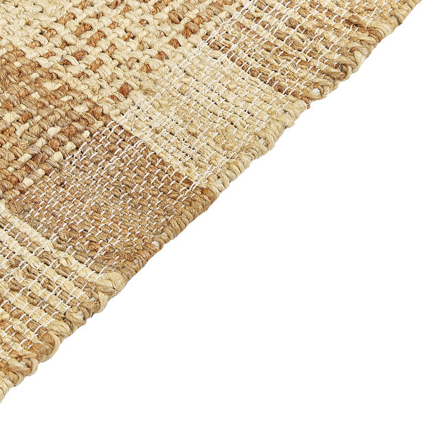 Beliani BERISSA - Gevlochten-Beige-Jute