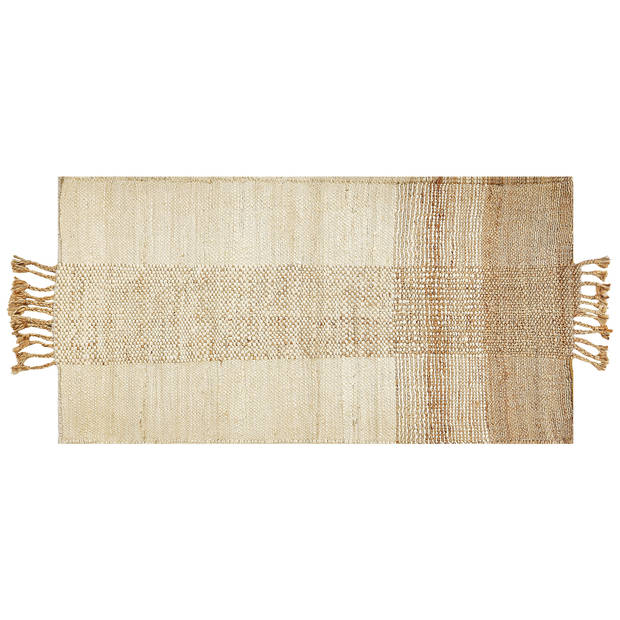 Beliani HAMZALAR - Gevlochten-Beige-Jute