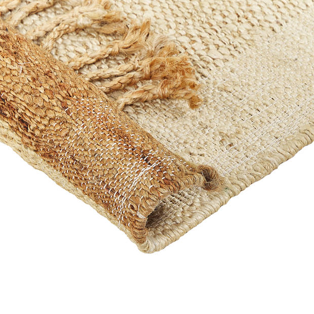 Beliani DEDEMLI - Gevlochten-Beige-Jute