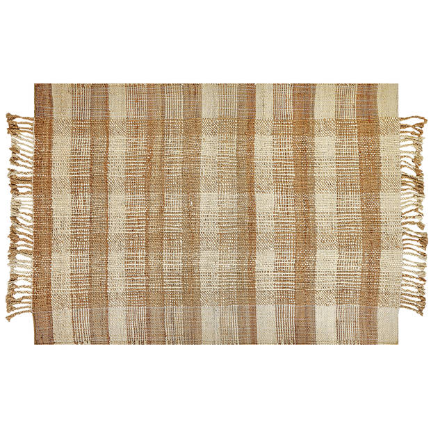 Beliani BERISSA - Gevlochten-Beige-Jute