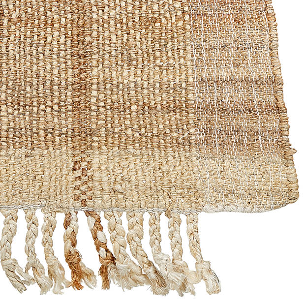 Beliani KARKIN - Gevlochten-Beige-Jute