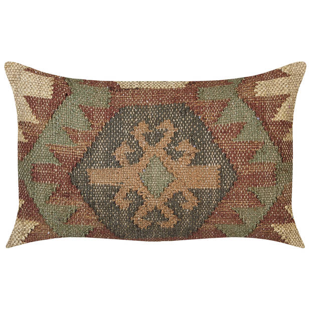 Beliani CUMBUM - Sierkussen-Multicolor-Jute