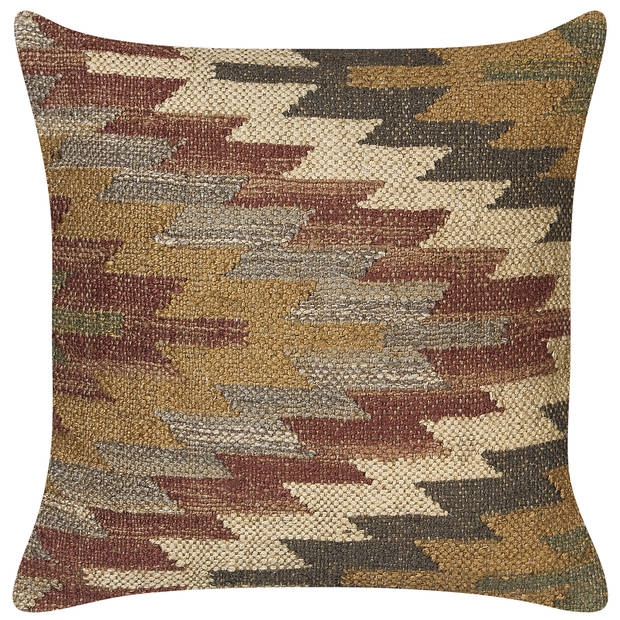 Beliani DEEPOR - Sierkussen-Multicolor-Jute