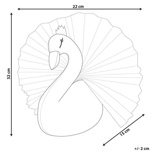 Beliani ODETTA - Wanddecoratie-Wit-Katoen