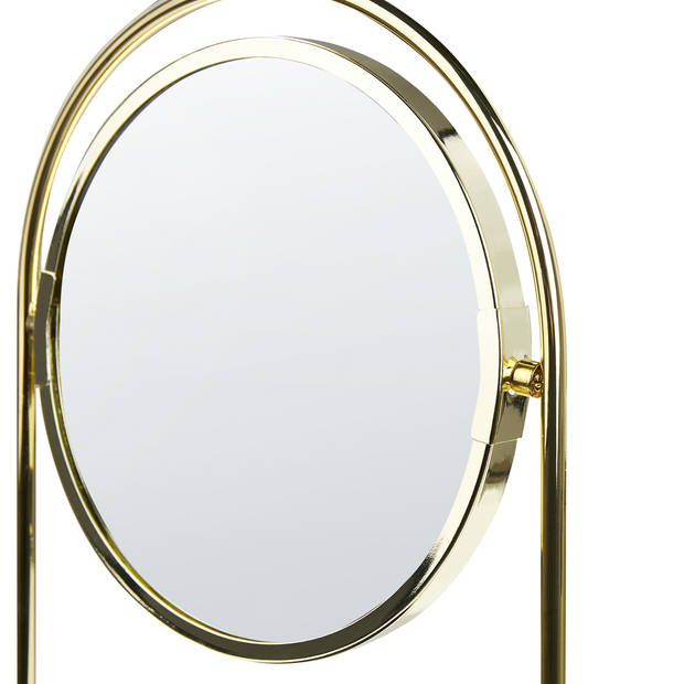 Beliani INDRE - Make-up spiegel-Goud-IJzer, Glas