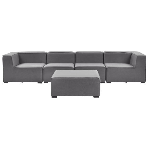 Beliani AREZZO - Loungeset-Grijs-Polyester