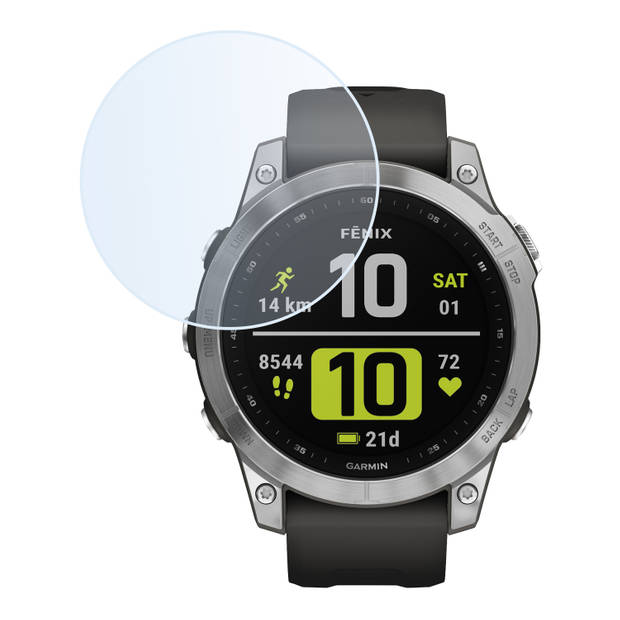 Basey Garmin Fenix 7 Screenprotector Tempered Glass Beschermglas - Garmin Fenix 7 Screen Protector