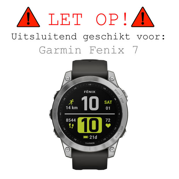 Basey Garmin Fenix 7 Screenprotector Tempered Glass Beschermglas - Garmin Fenix 7 Screen Protector