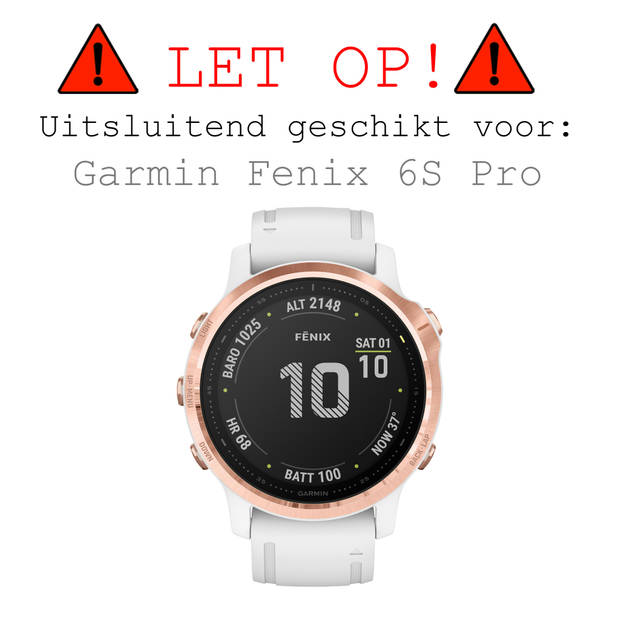 Basey Garmin Fenix 6s Pro Screenprotector Tempered Glass Beschermglas - Garmin Fenix 6s Pro Screen Protector