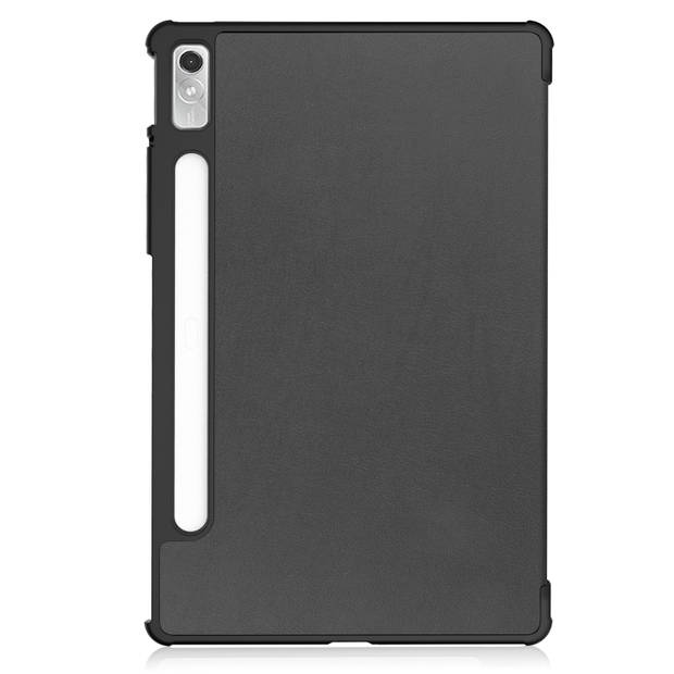 Basey Lenovo Tab P11 Pro (2e Gen) Hoesje Kunstleer Hoes Case Cover -Zwart