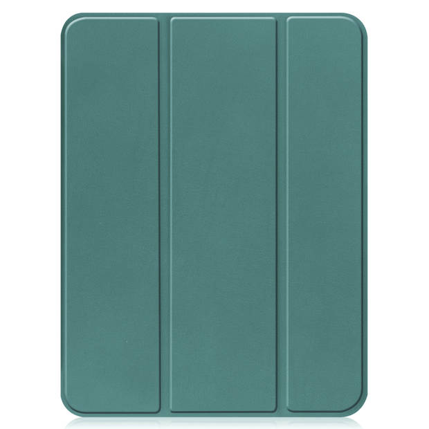 Basey iPad 10 Hoes Case Hoesje Hard Cover - iPad 10 2022 Hoesje Bookcase Uitsparing Apple Pencil - Donker Groen