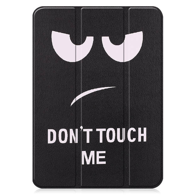Basey iPad 2022 Hoesje Kunstleer Hoes Case Cover -Don't Touch Me