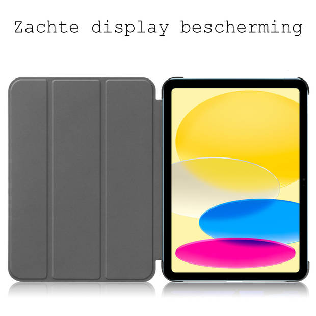 Basey iPad 10 2022 Hoes Case Hoesje Hard Cover - iPad 10 Hoesje Bookcase - Galaxy